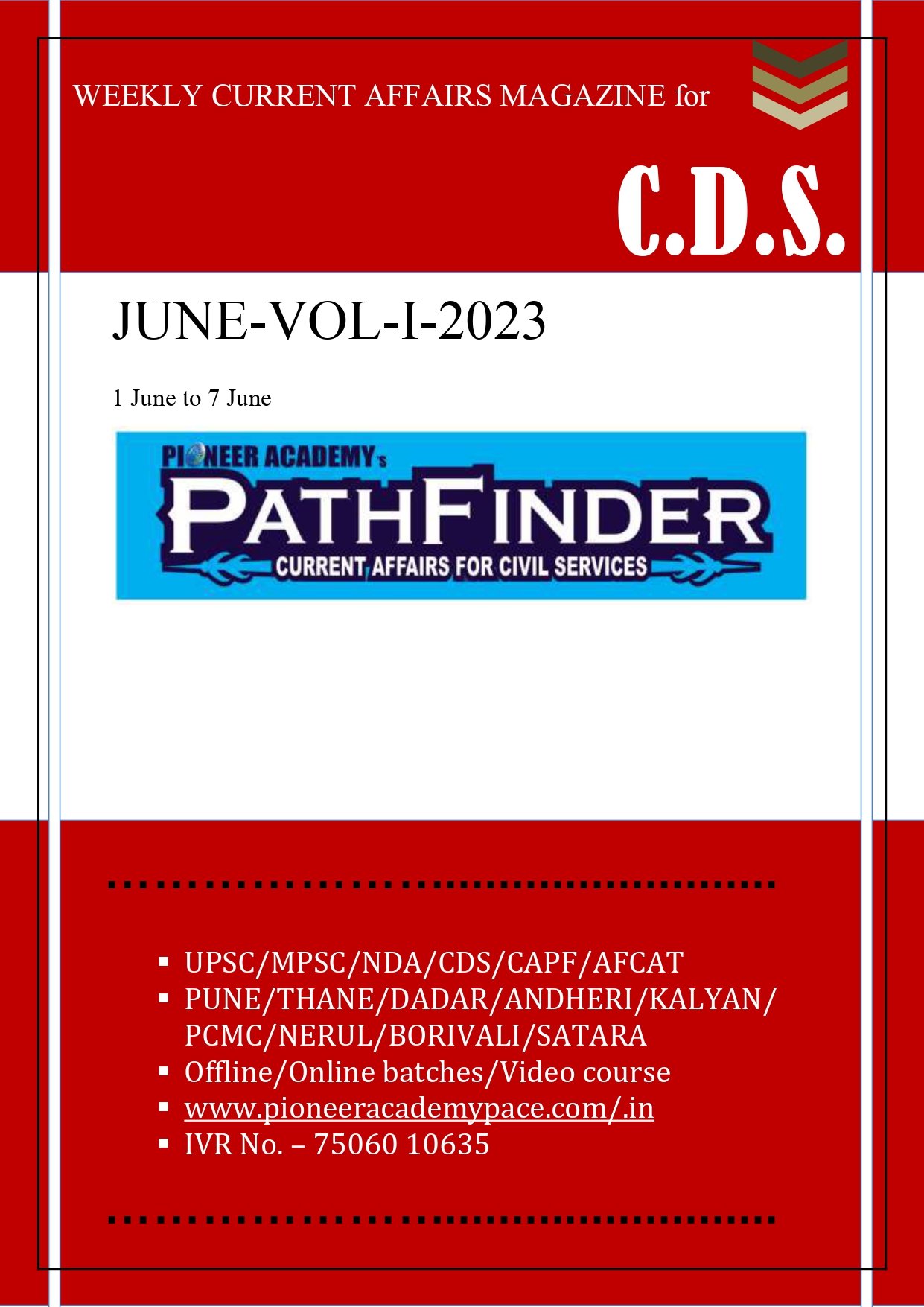 CDS-PATHFINDER- JUNE-VOL I- 2023